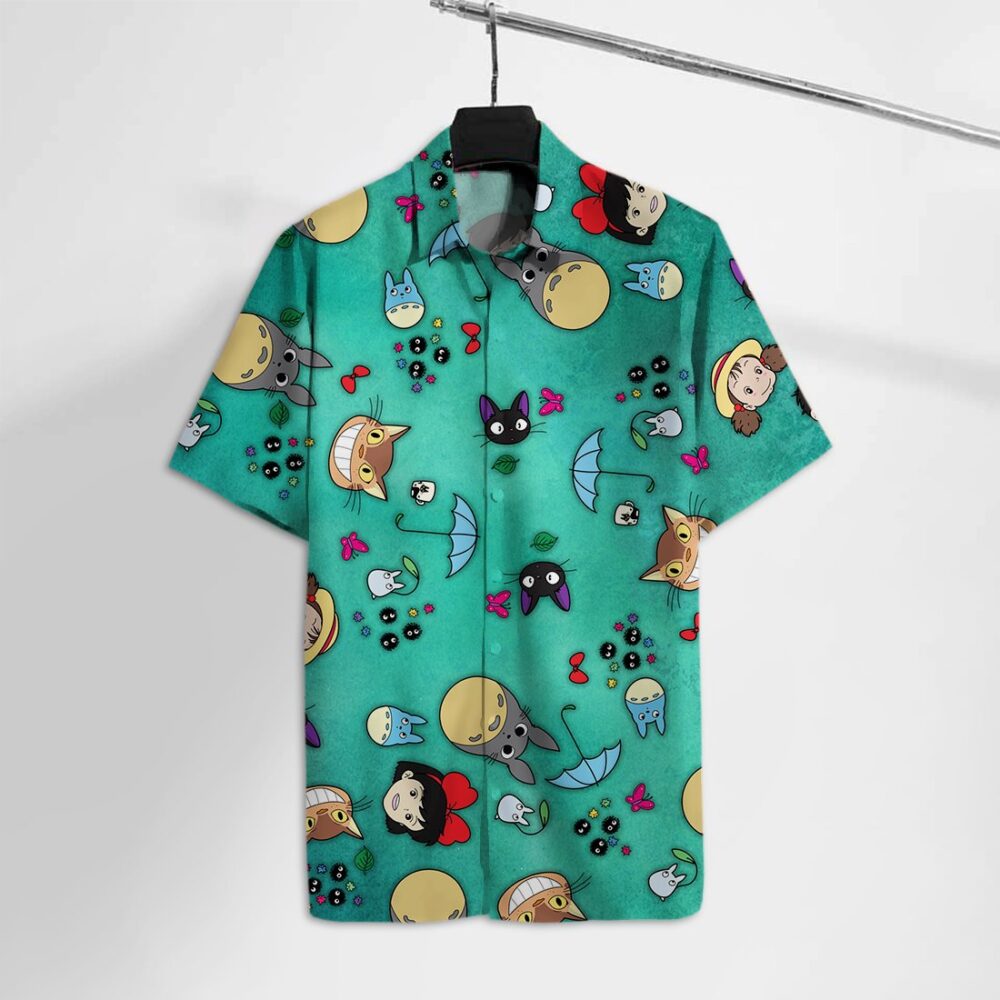 Ghibli Custom Button Up Hawaiian Shirt