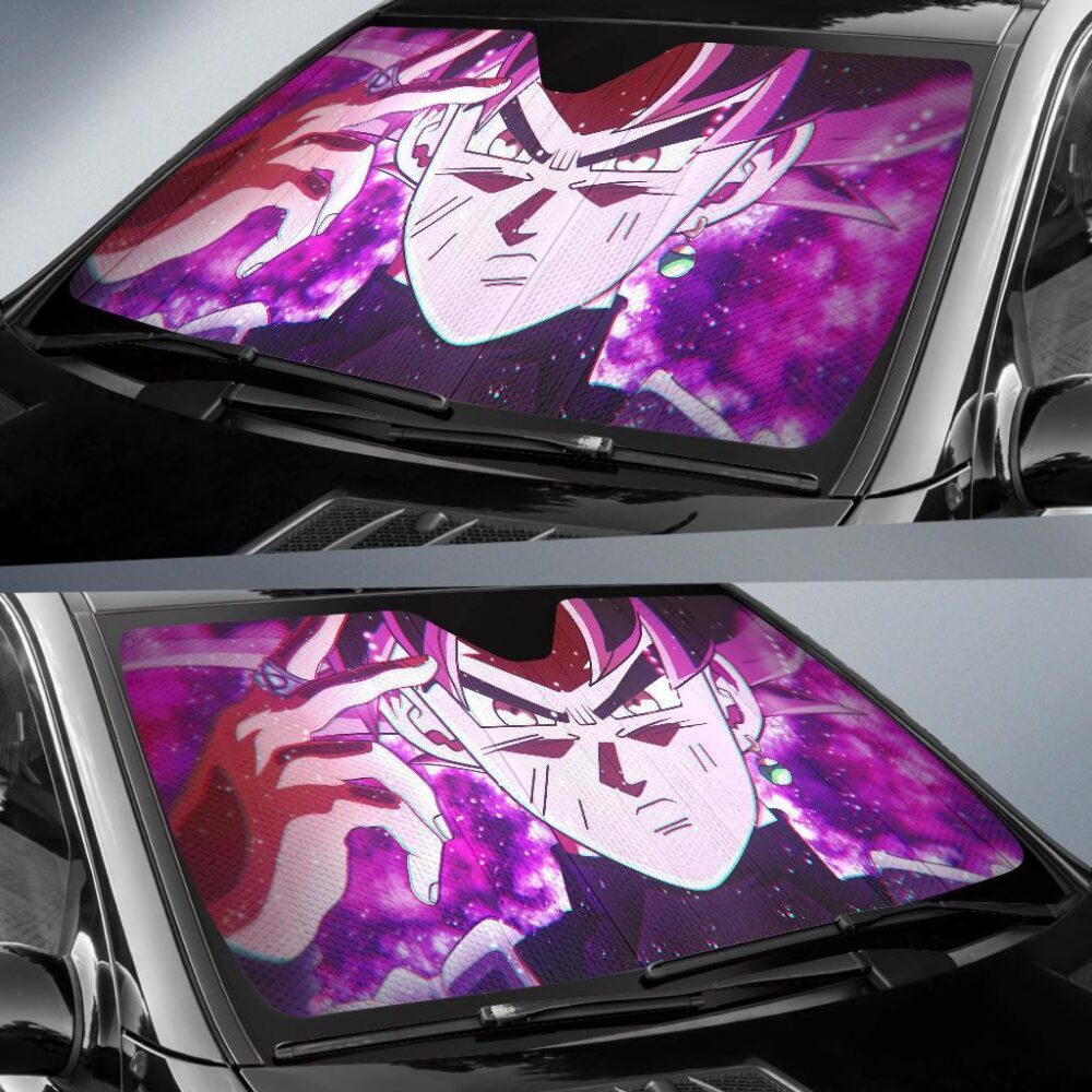 Goku Black Super Saiyan Rose Car Sun Shade Anime Fan Gift