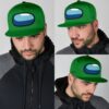 green crewmate snapback hat among us gift idea 09qyc