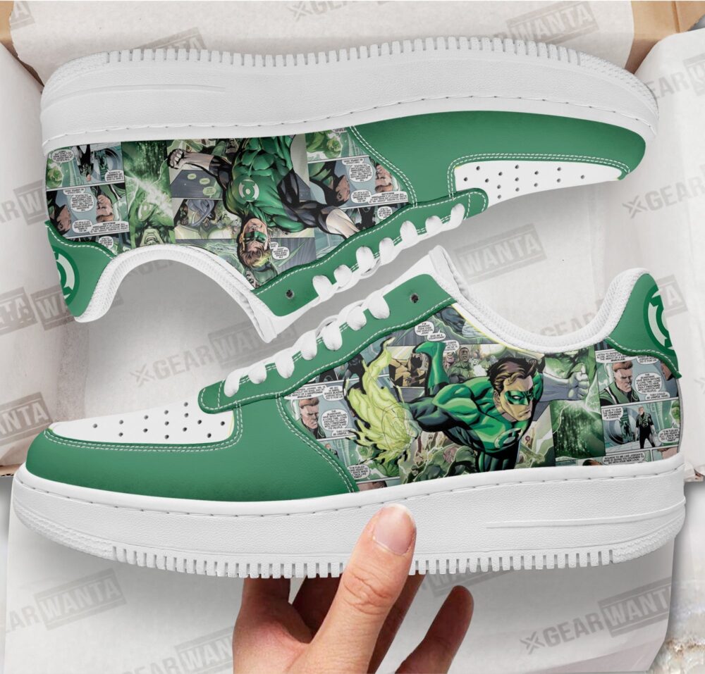 Green Latern Sneakers Custom Superhero Comic Shoes
