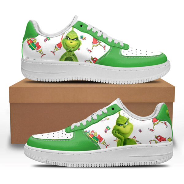 Grinch Custom Sneakers Fan Gift Ideas