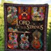 guitar lord of the strings quilt blanket gift for guitar lover a10by