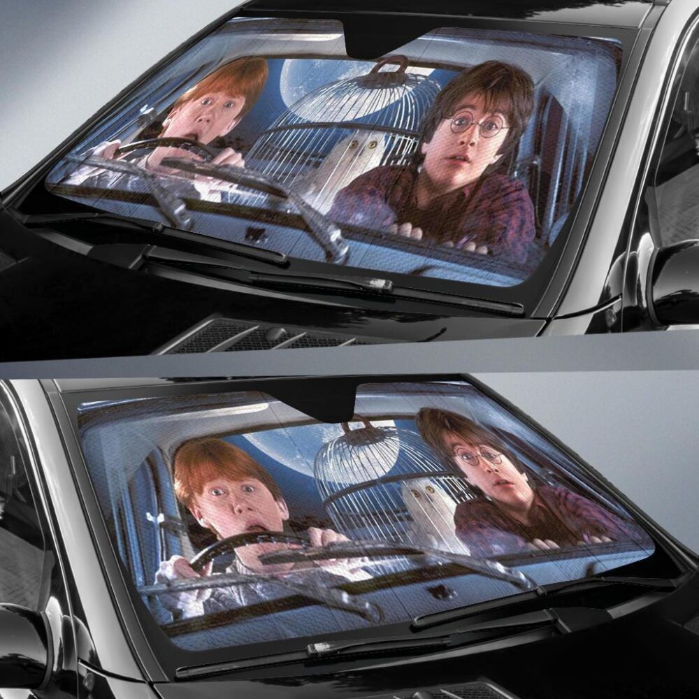 Harry Potter And Ron Auto Sun Shades Custom Car Windshield Accessories CSSHP020