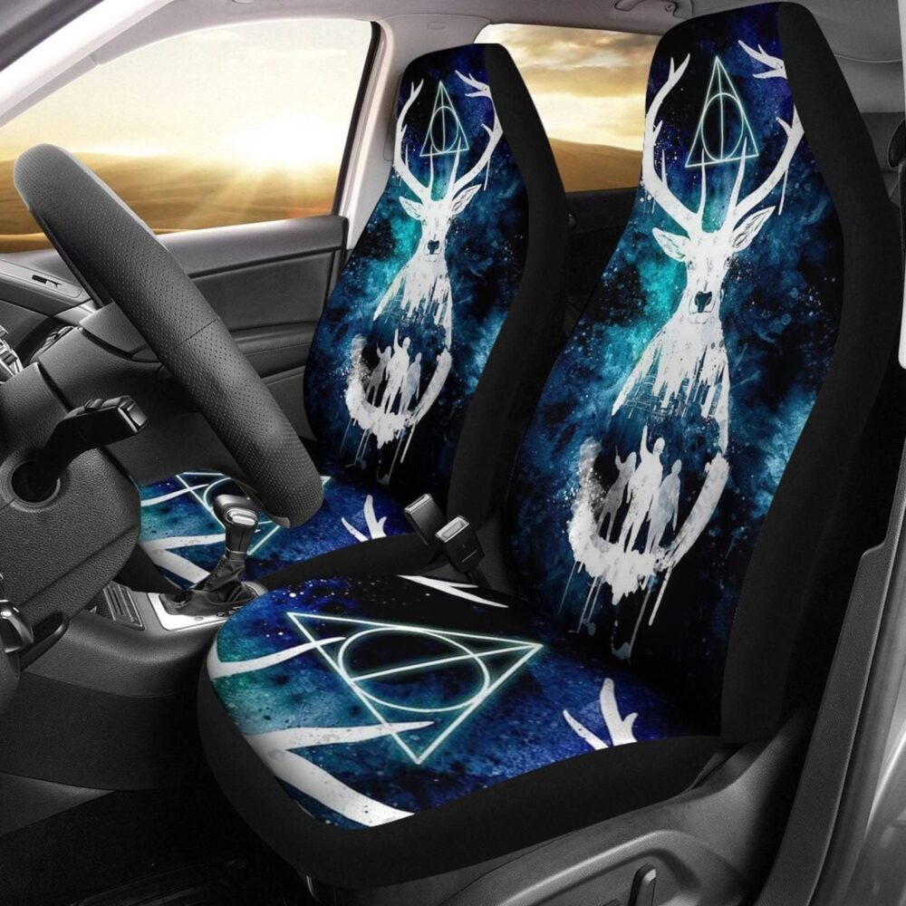 Harry Potter Car Seat Covers | Harry Potter Art Logo Deer Car Seat Covers HPCS020
