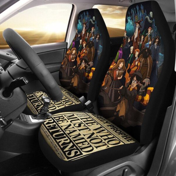 Harry Potter Car Seat Covers | Harry Potter Characters Newspaper Harry Potter Car Seat Covers HPCS041