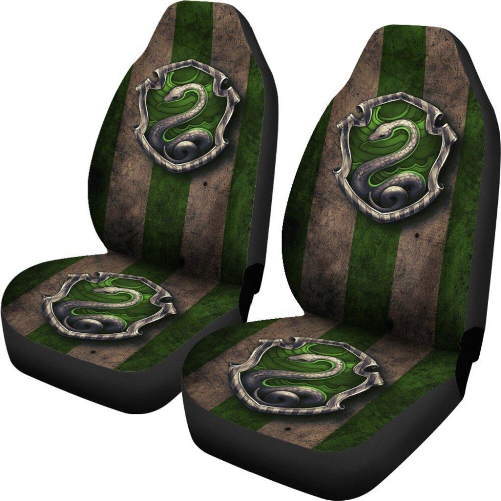 Harry Potter Car Seat Covers | Slytherin Logo Car Seat Covers HPCS027