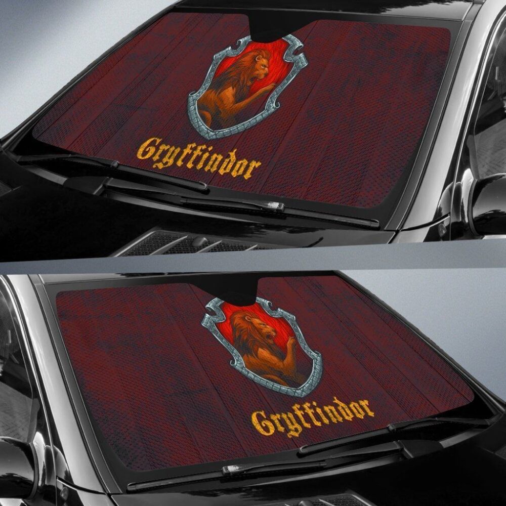 Harry Potter Gryffindor Car Sun Shade Custom Car Windshield Accessories CSSHP013