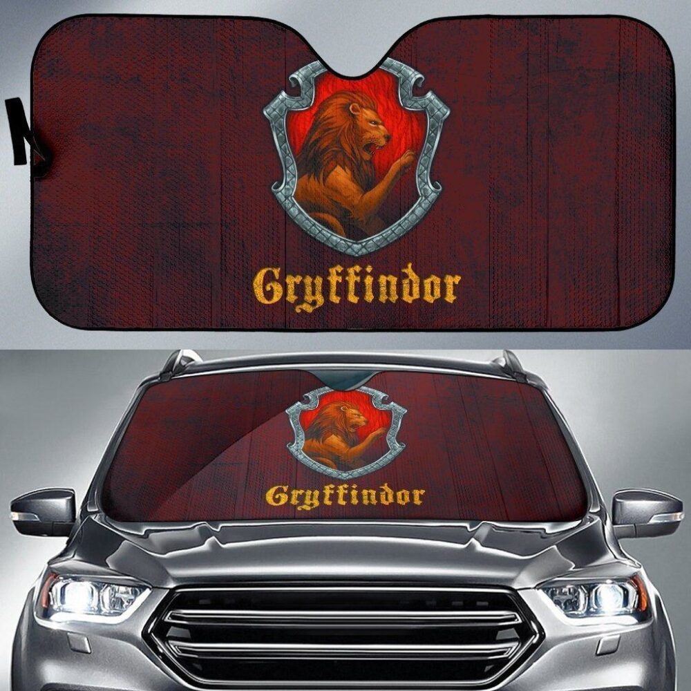 Harry Potter Gryffindor Car Sun Shade Custom Car Windshield Accessories CSSHP013
