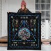 harry potter stain glass style quilt blanket fan gift idea 1qg3c