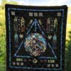 harry potter stain glass style quilt blanket fan gift idea ovy25