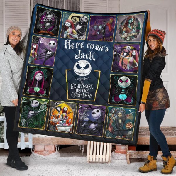 Here Comes Jack Quilt Blanket The Nightmare Before Christmas