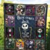 here comes jack quilt blanket the nightmare before christmas ra2ax