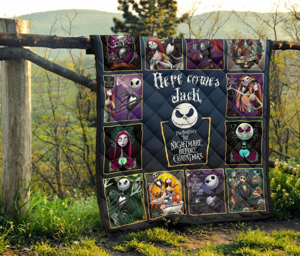 Here Comes Jack Quilt Blanket The Nightmare Before Christmas