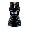 hologram jack skellington faces tank top legging set outfit 3d all over print s 5xl full size ctljs62 ivu47