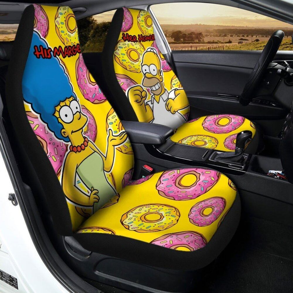 Homer and Marge The Simpsons Car Seat Covers