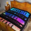 humanity is my race love and peace hippie quilt blanket gift idea pttuk