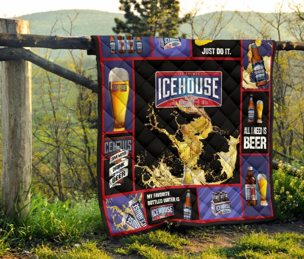 Icehouse Beer Quilt Blanket All I Need Is Beer Gift