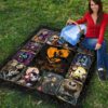 jack sally quilt blanket nightmare before christmas fan gift cubfx