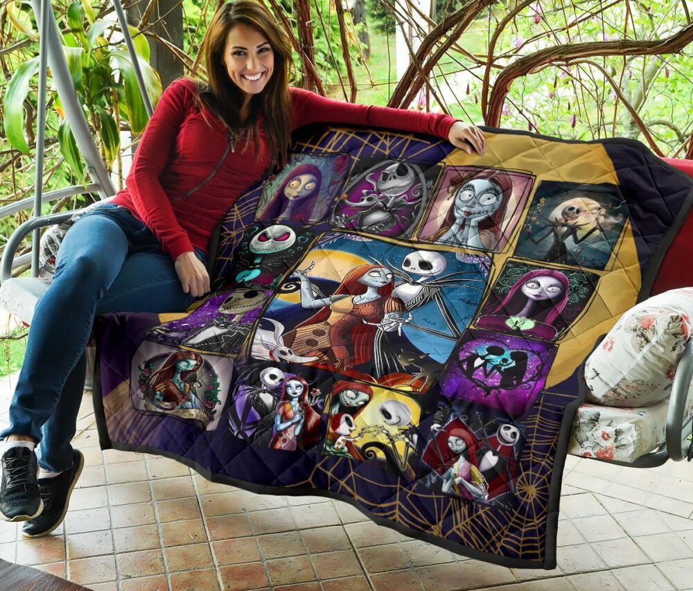 Jack & Sally Quilt Blanket The Nightmare Before Christmas Blanket