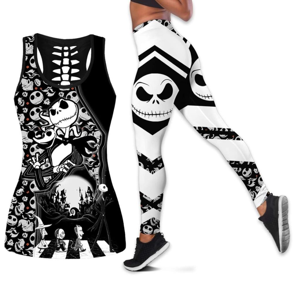 Jack Skellington Tank Top Legging Set Outfit | CTLJS32