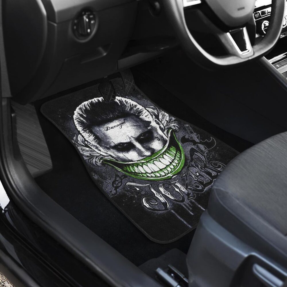Joker Smile Suicide Squad Car Floor Mats Movie Fan Gift
