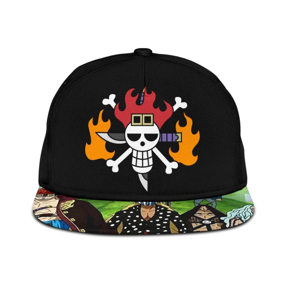 Kid Pirates Snapback Hat One Piece Anime Fan Gift