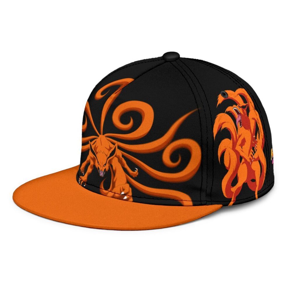 Kurama Nine Tails Snapback Hat Naruto Custom Anime Hat