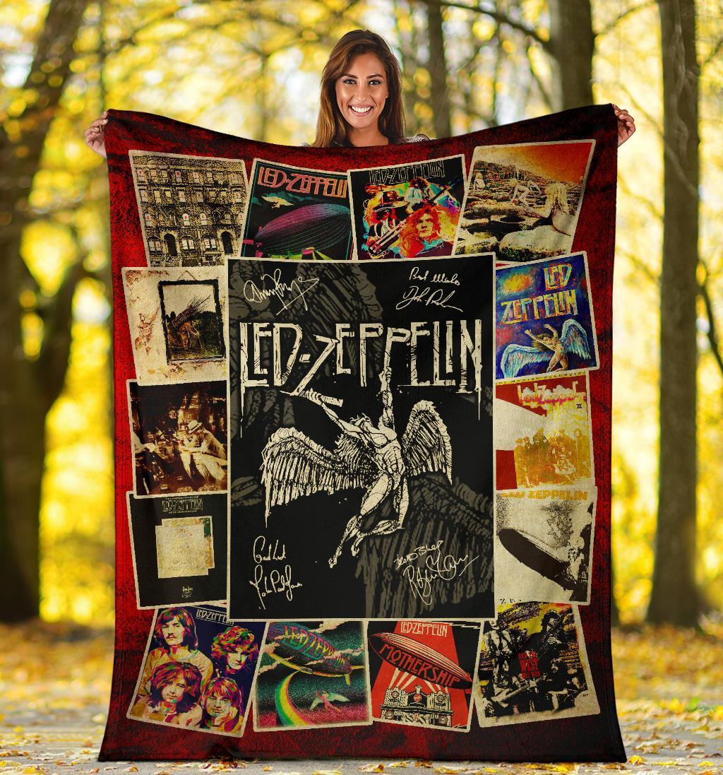 Led Zeppelin Rock Band Fleece Blanket Gift Idea For Fan | Fandom Gift