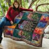 let no sadness come to this heart yoga quilt blanket gift idea nmhda