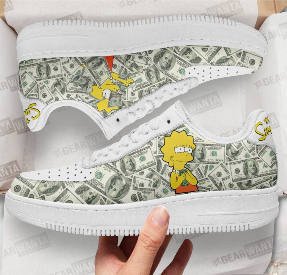 Lisa Simpson Sneakers Custom Simpson Cartoon Shoes