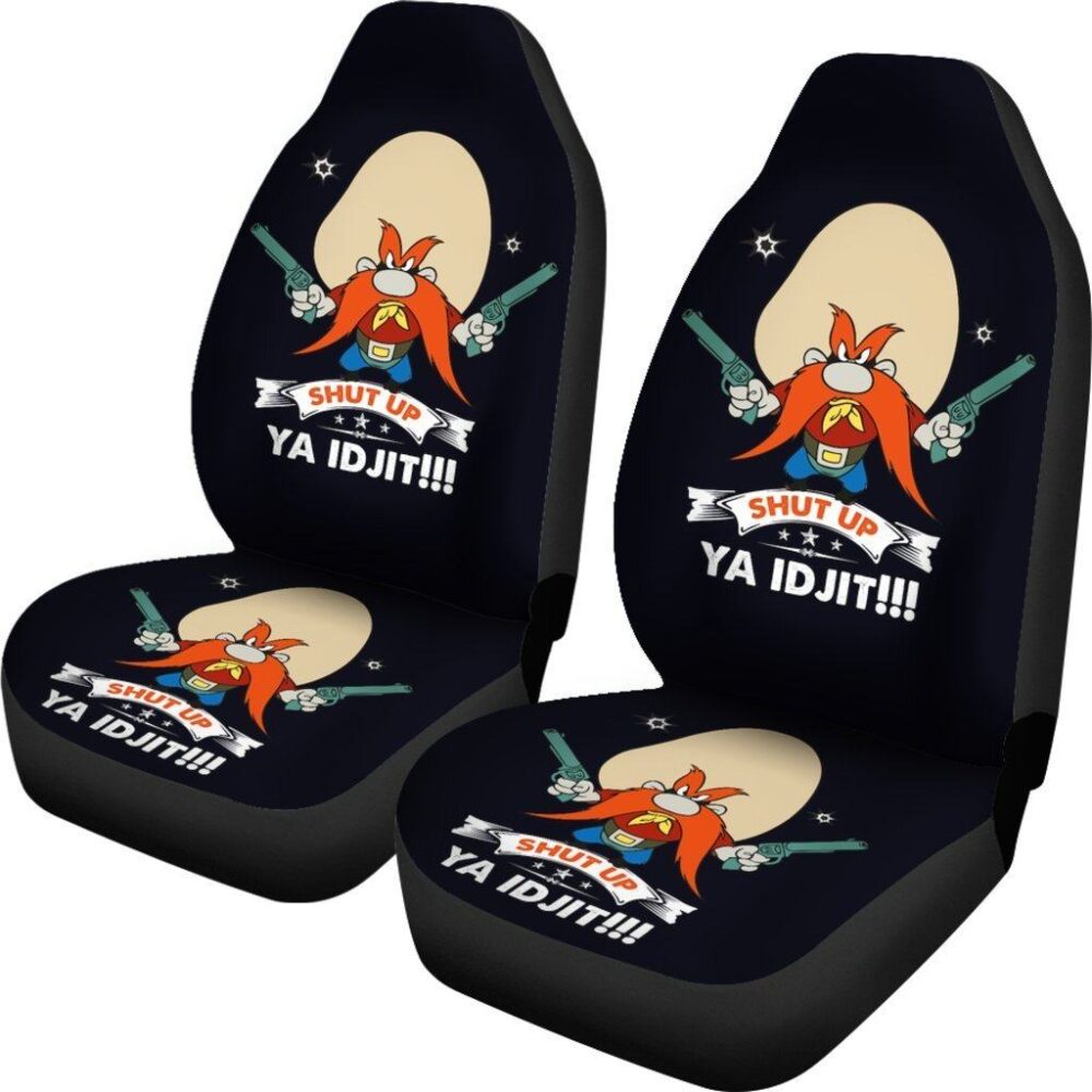 Looney Tunes Car Seat Covers | Yosemite Sam Car Seat Cover Looney Shut Up