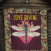love divine dragonfly quilt blanket beautiful gift idea kuksb