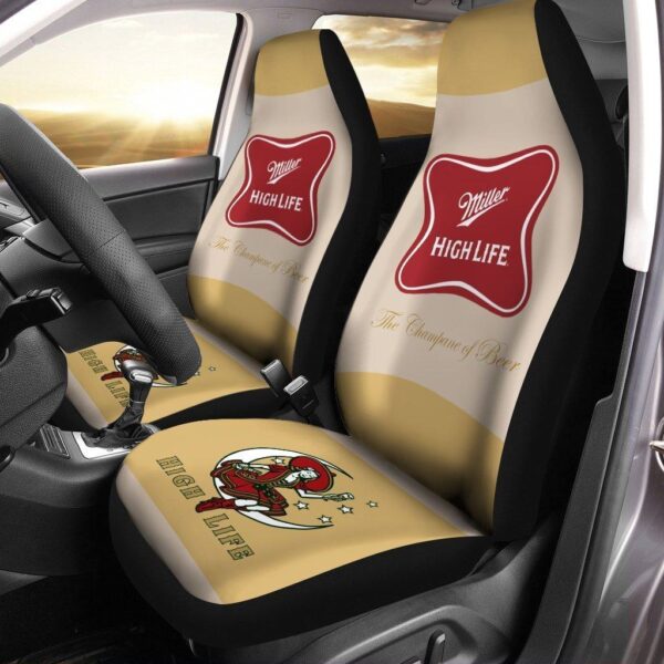 Love Miller High Life Beer Car Seat Covers | Custom Car Seat Covers