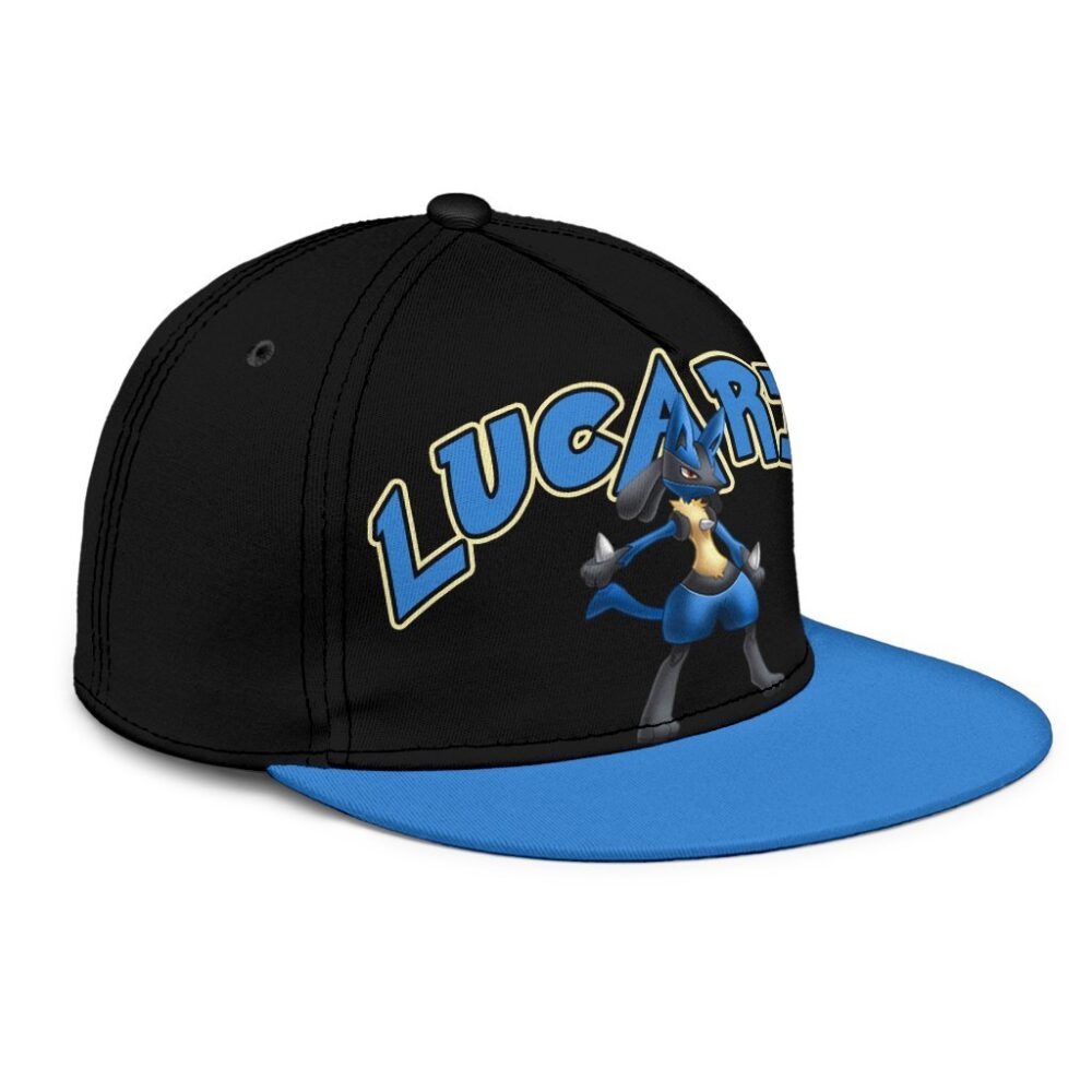 Lucario Snapback Hat Anime Fan Gift Idea