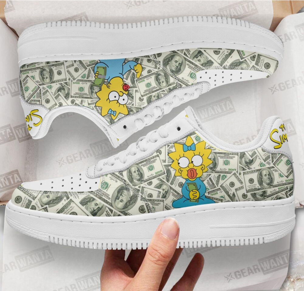 Maggie Simpson Sneakers Custom Simpson Cartoon Shoes