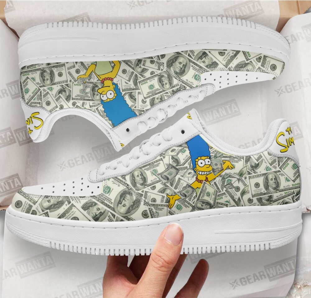 Marge Simpson Sneakers Custom Simpson Cartoon Shoes