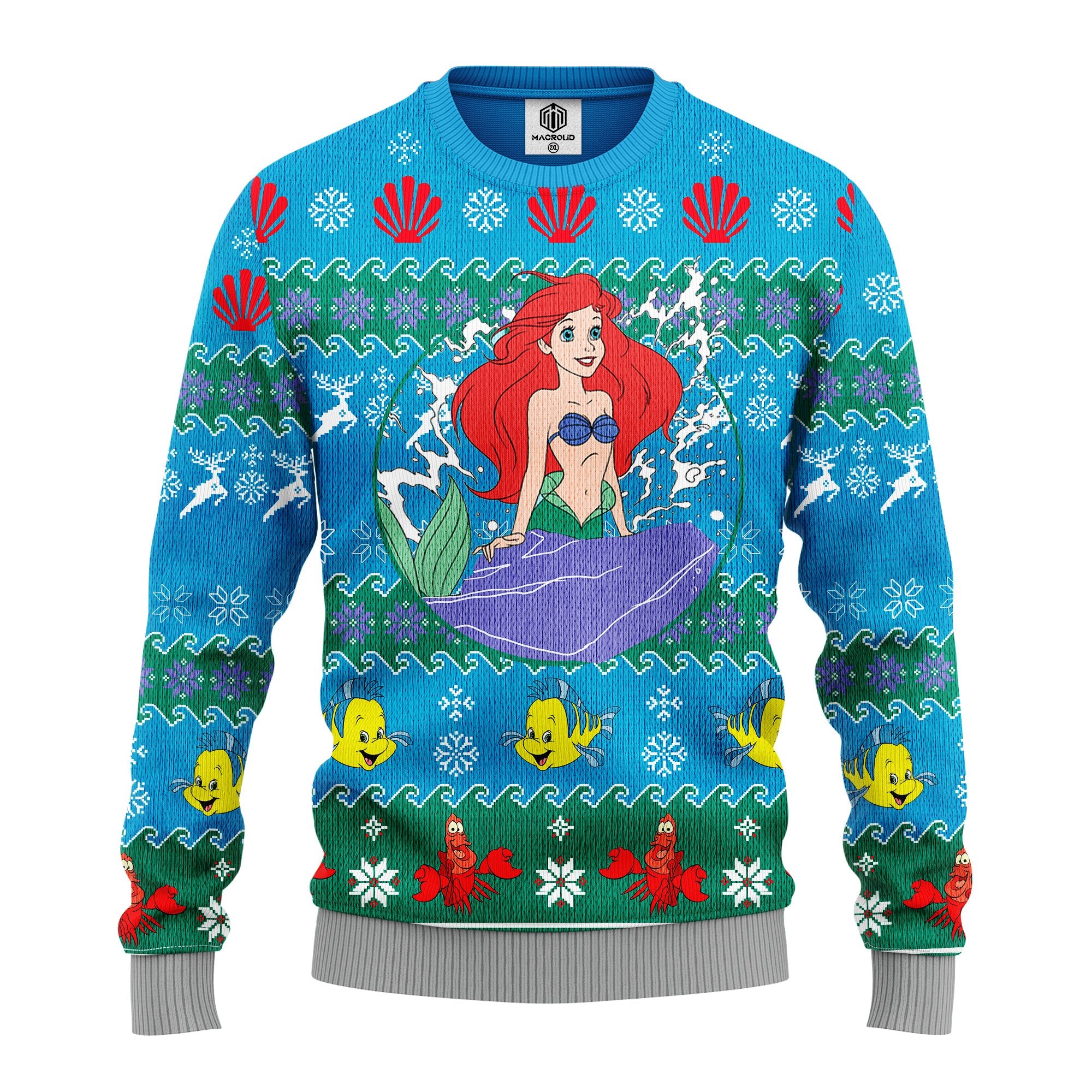 Mermaid Ugly Christmas Sweater Amazing Gift Idea Thanksgiving Gift