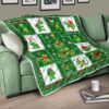 merry xmas turtle quilt blanket funny xmas gift turtle lover 1wkxj