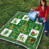 merry xmas turtle quilt blanket funny xmas gift turtle lover vyvl7