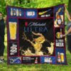 michelob ultra quilt blanket all i need is beer fan gift bmung