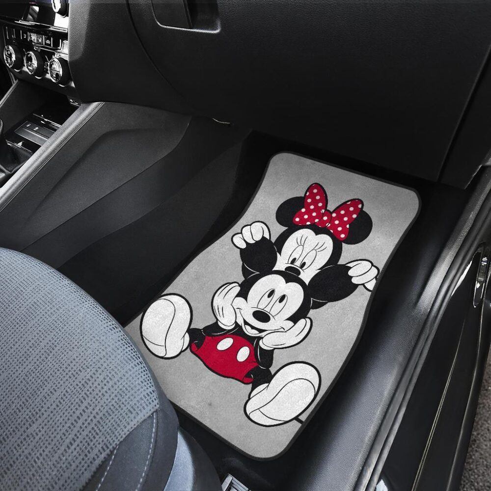 Mickey and Minnie Cute Vintage Car Floor Mats Cartoon MKCFM01