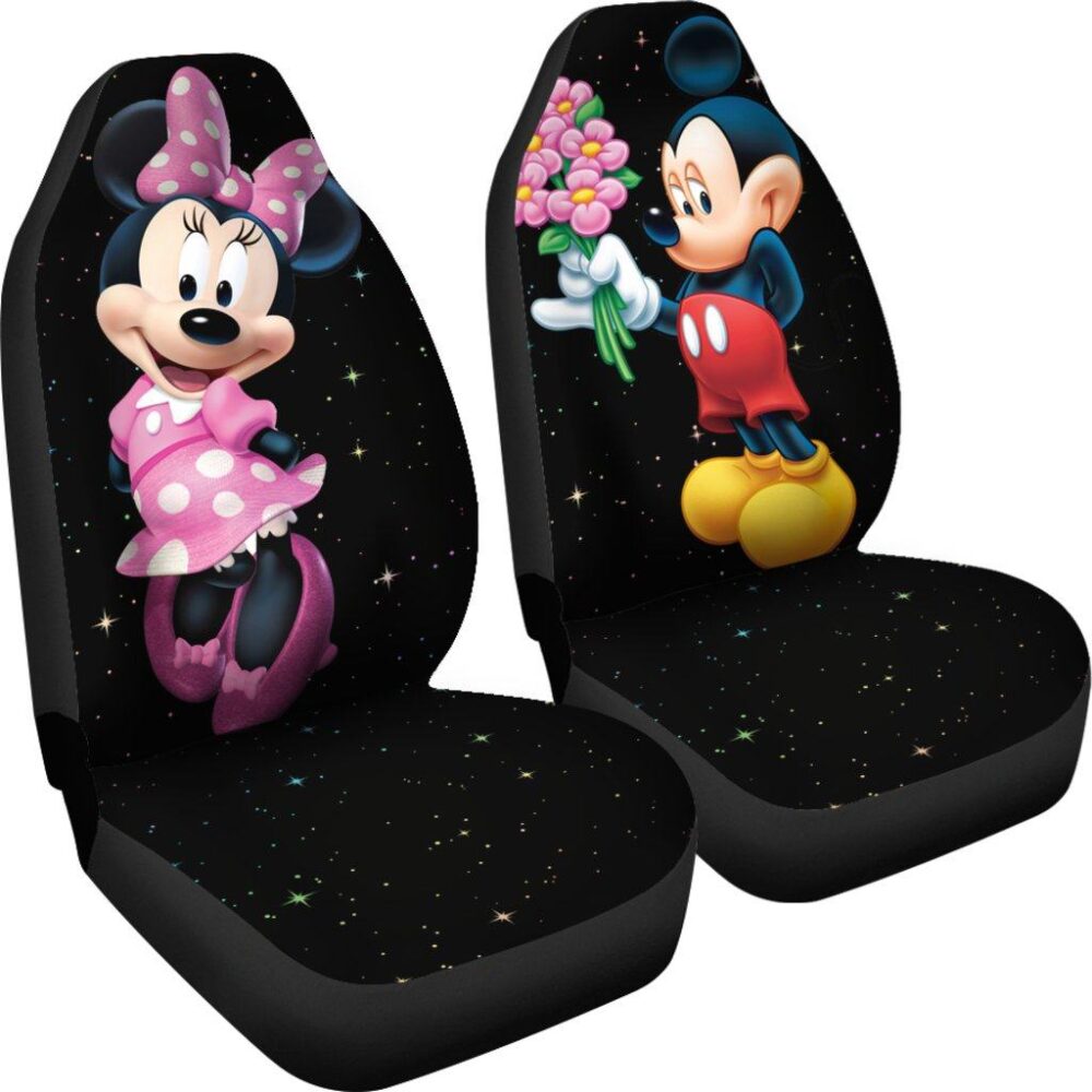 Mickey Love Minnie Car Seat Covers Cartoon Fan Gift MKCSC17
