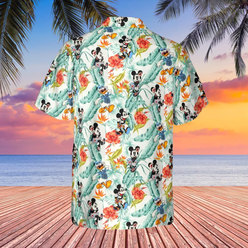 Mickey Minnie Donald Duck Custom Hawaii Shirt | Disney  Mickey Button Up Shirt