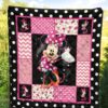 minnie mouse quilt blanket gift idea for dn fan 9iduq