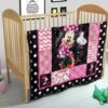 minnie mouse quilt blanket gift idea for dn fan blxfk