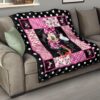 minnie mouse quilt blanket gift idea for dn fan d4tm7