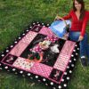 minnie mouse quilt blanket gift idea for dn fan f8fhw