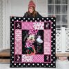 minnie mouse quilt blanket gift idea for dn fan rsnls