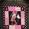 minnie mouse quilt blanket gift idea for dn fan w84ao