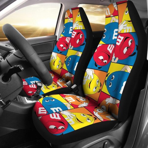 M&M Chocolate Coloring Car Seat Covers MMCSC09